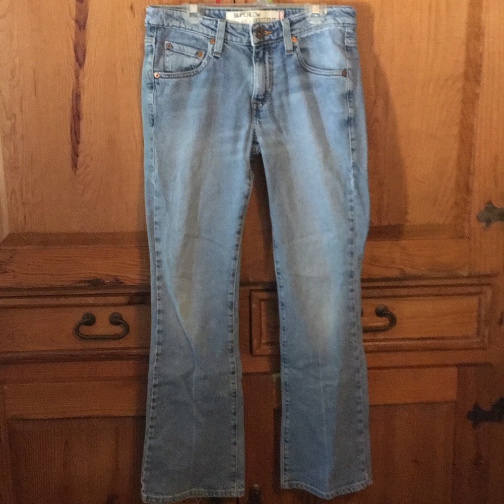 Levi’s super low boot cut jeans